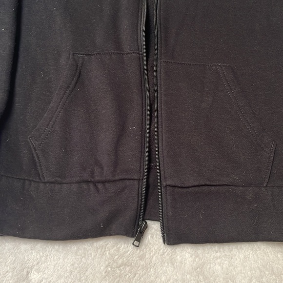 Black Zip Up Coat - Picture 3 of 3